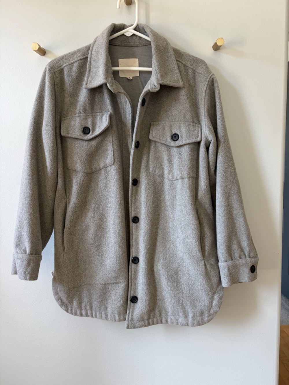 Thread & Supply Light Gray Shacket - Small